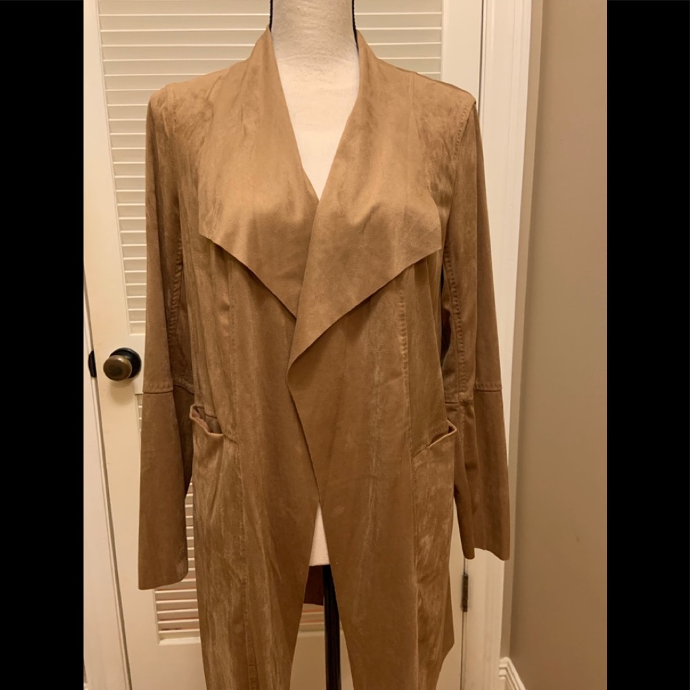 Max Studio Luce Faux Suede Topper - Picture 2 of 10